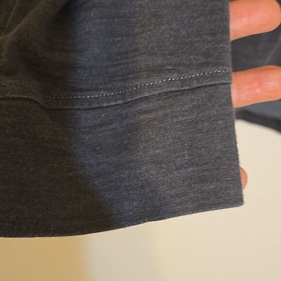 PRANA RONNIE HENLEY II MEN'S LARGE THREE BUTTON LONG SLEEVE ORGANIC COTTON BLEND - Picture 3 of 6